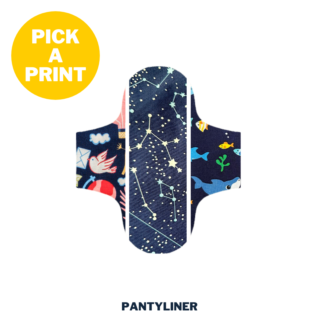 Reusable Cloth Pantyliner – darks