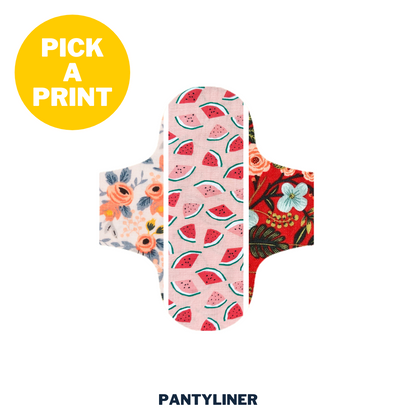 Reusable Cloth Pantyliner – reds & pinks